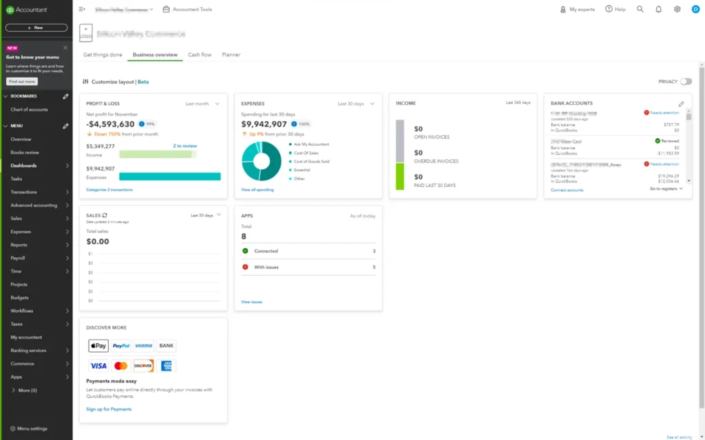 QBO Dashboard